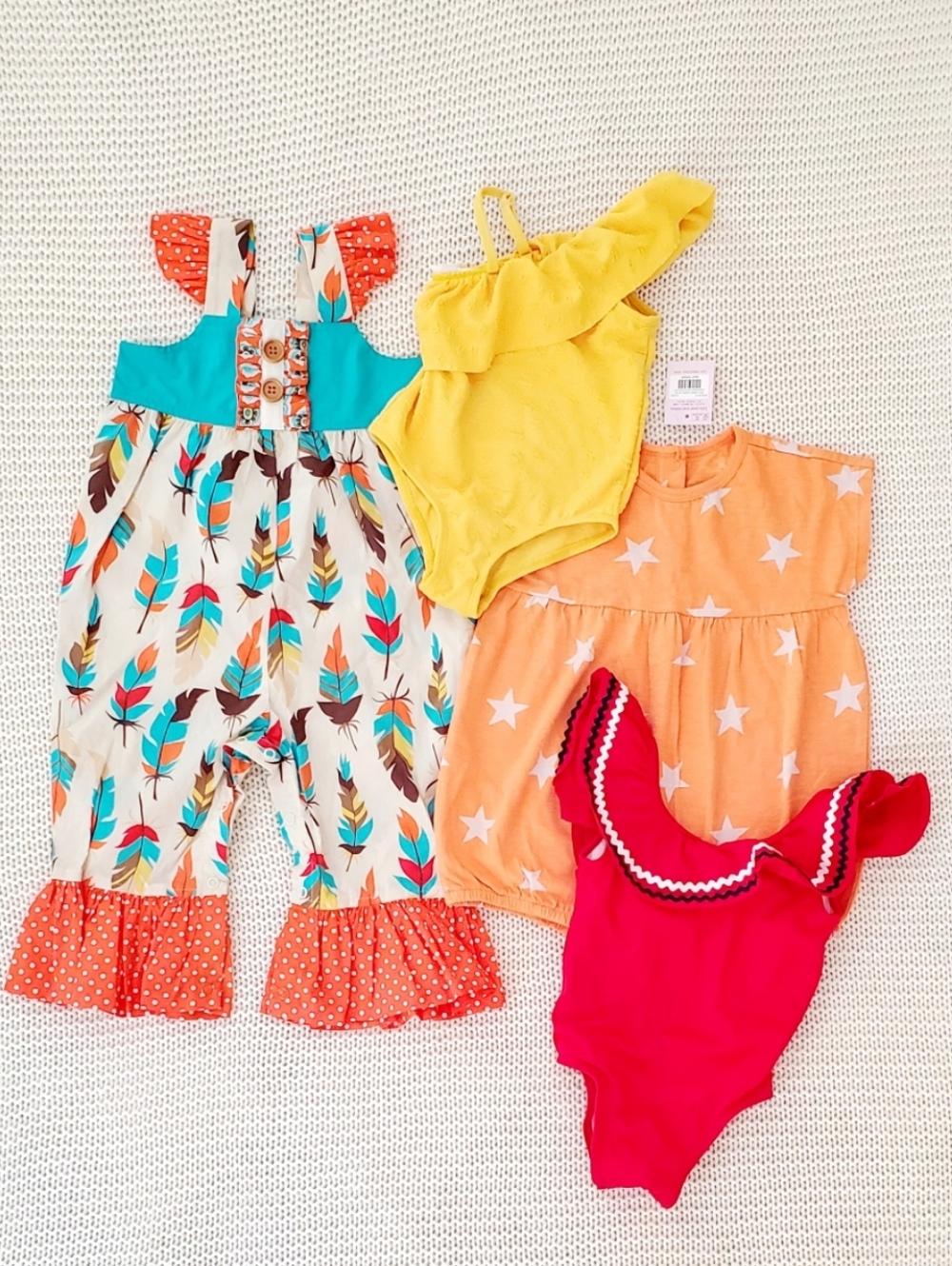 Bundle of 4- Pieces Girl's Clouse Size 18-24 Months